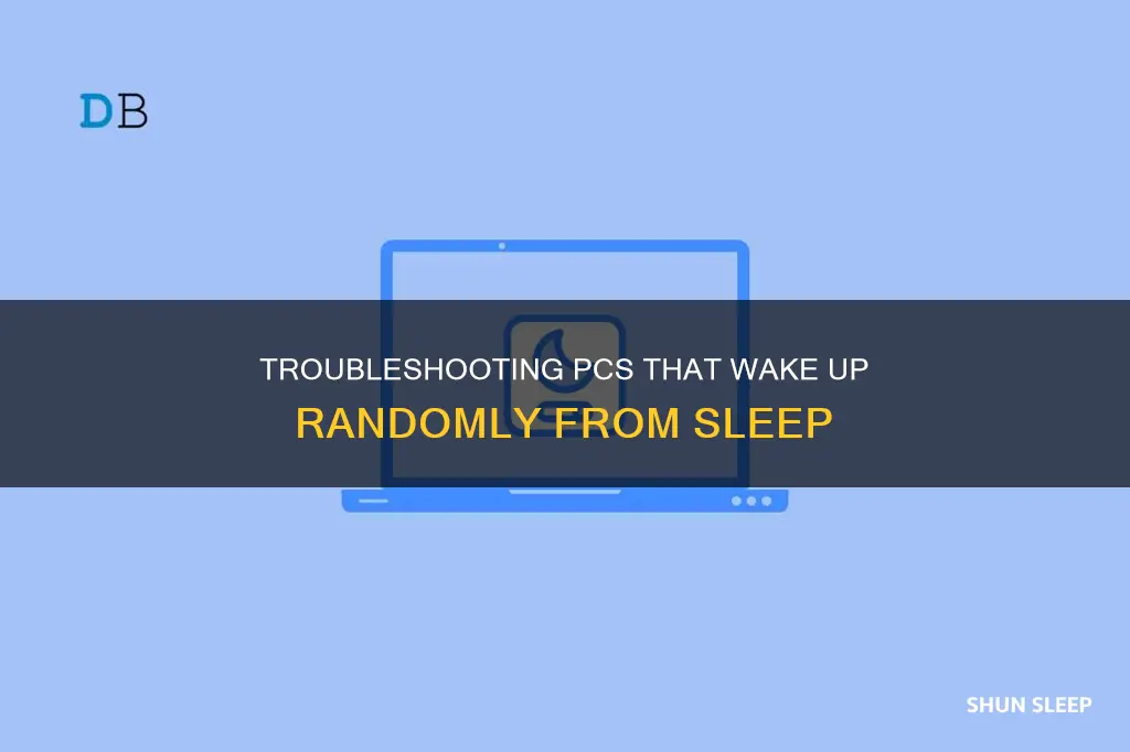why does pc radomly wake up from sleep