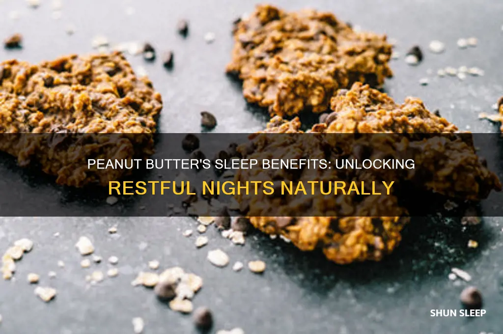 why does peanut butter help you sleep