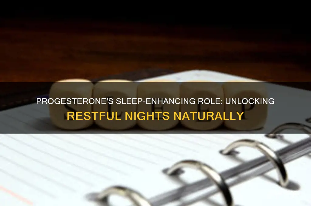 why does progesterone help you sleep
