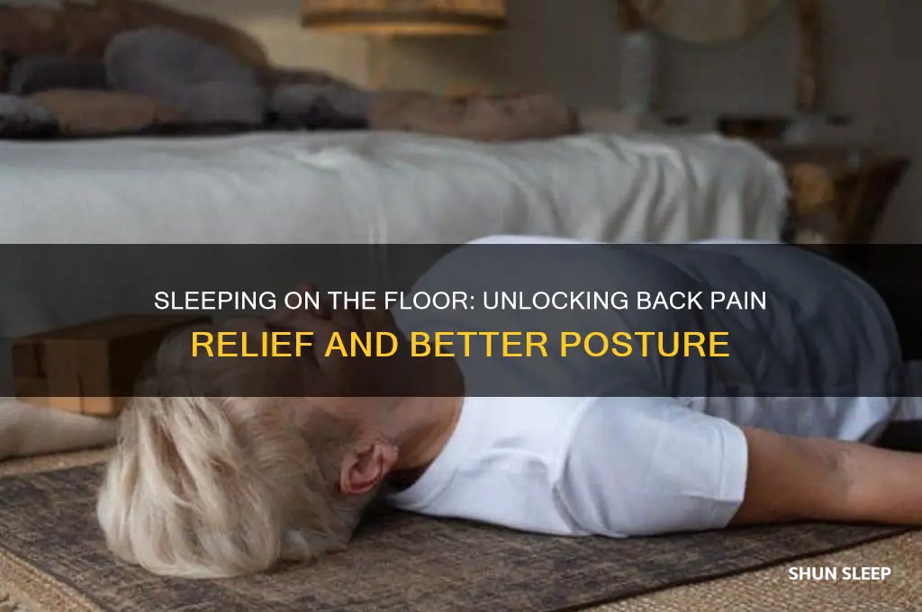 why does sleeping on floor help back
