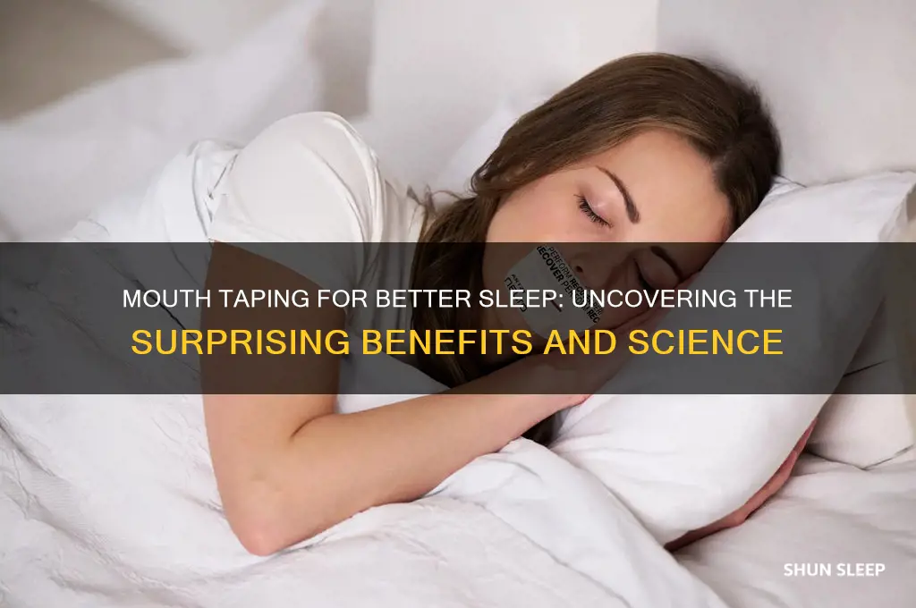 why does taping your mouth shut help you sleep
