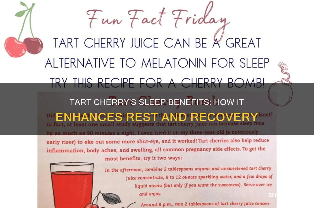 why does tart cherry help you sleep