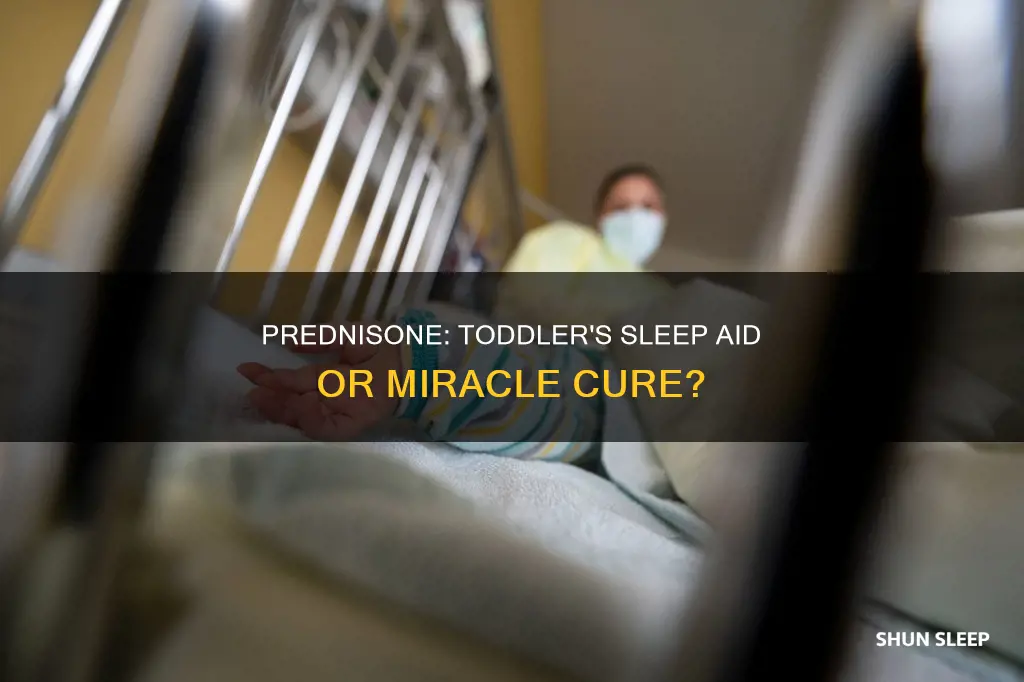why does toddler sleep better after prednisone dose