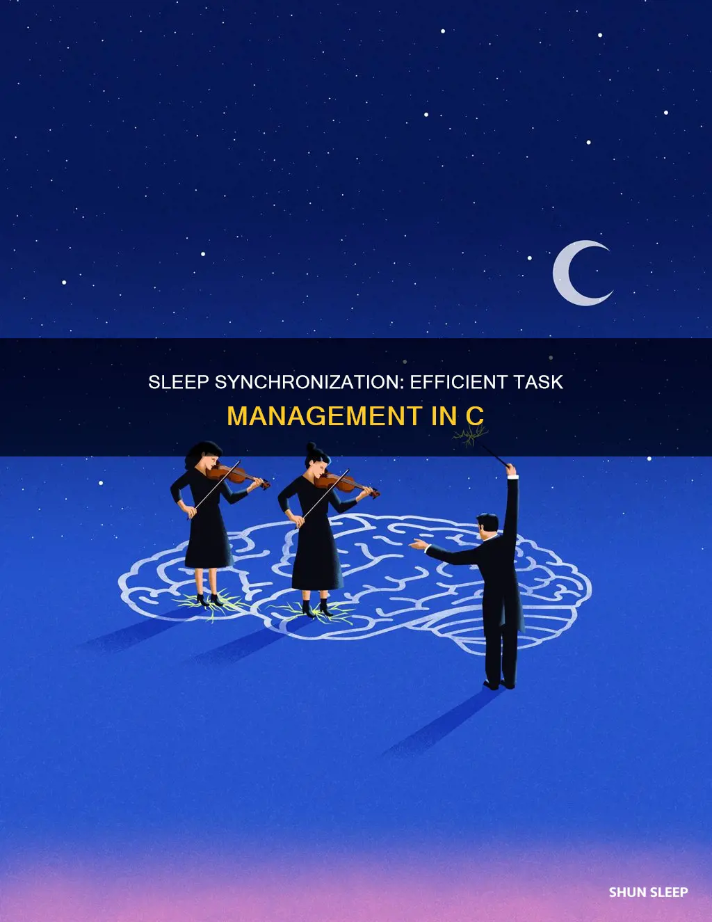 why does using sleep synchronize tasks in c