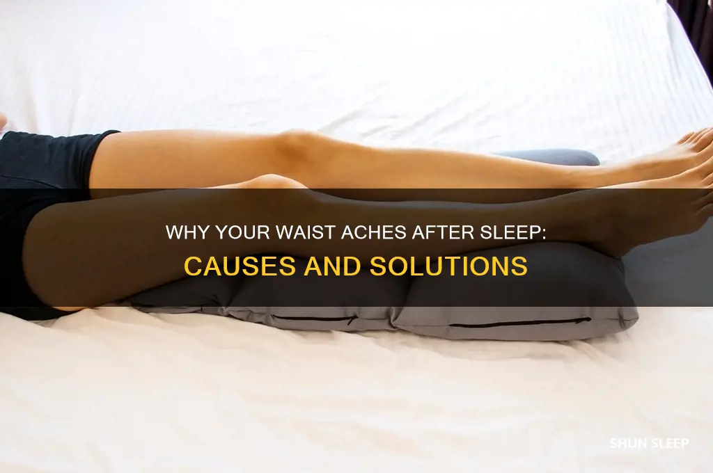 why does waist get sore from sleeping