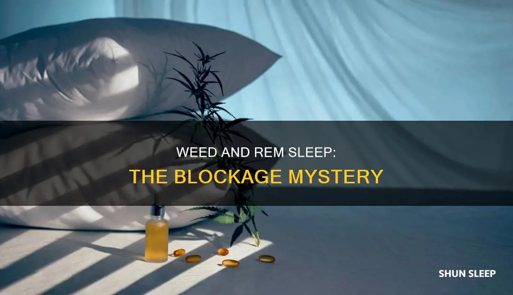 why does weed block rem sleep