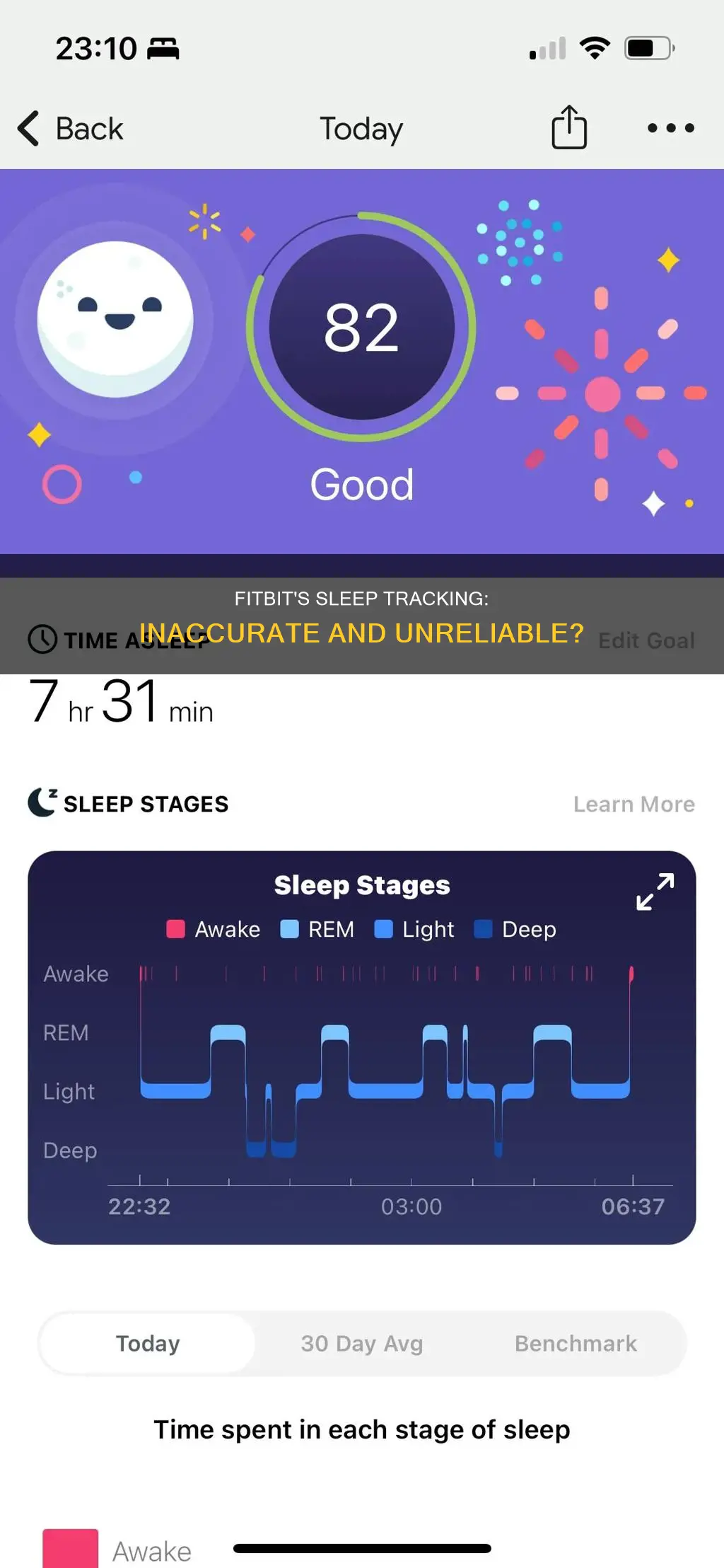 why doesnt my fitbit vhargec2 track my sleep correctly