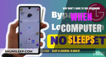 Password-Free Computer Sleep: Why and How?