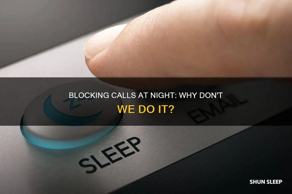 why dont people use call blocking sleep