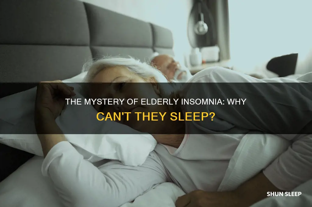 why elderly don t sleep