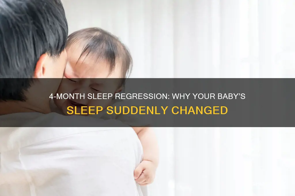 why has my baby stopped sleeping at 4 months
