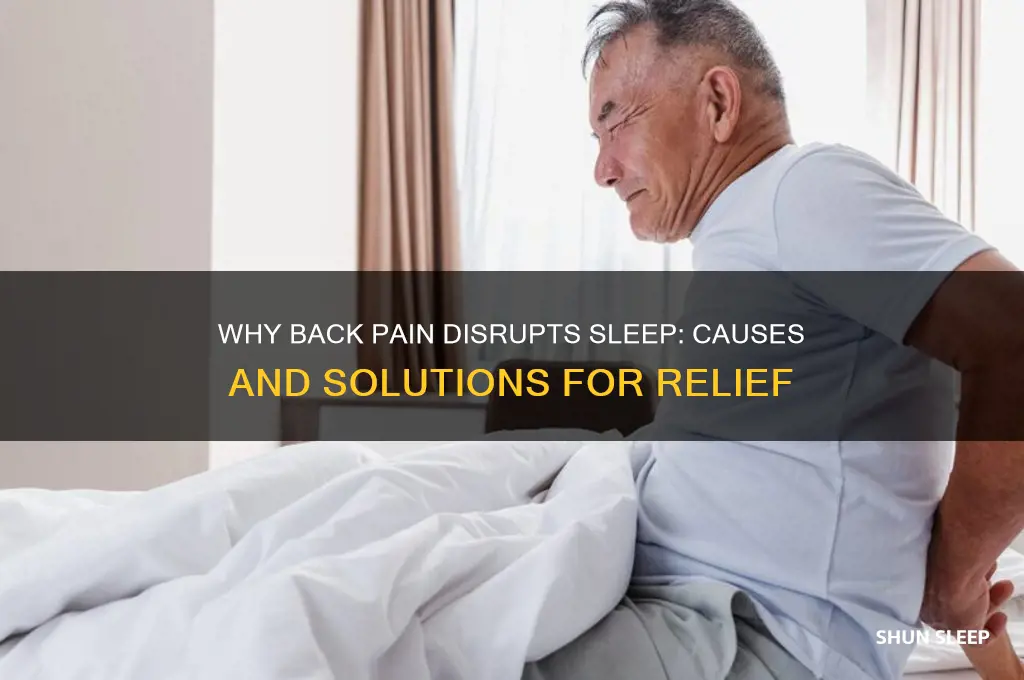 why i am getting back pain while sleeping