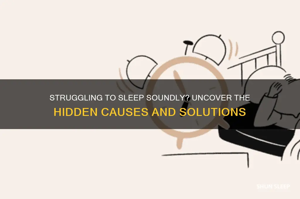 why i am not getting sound sleep