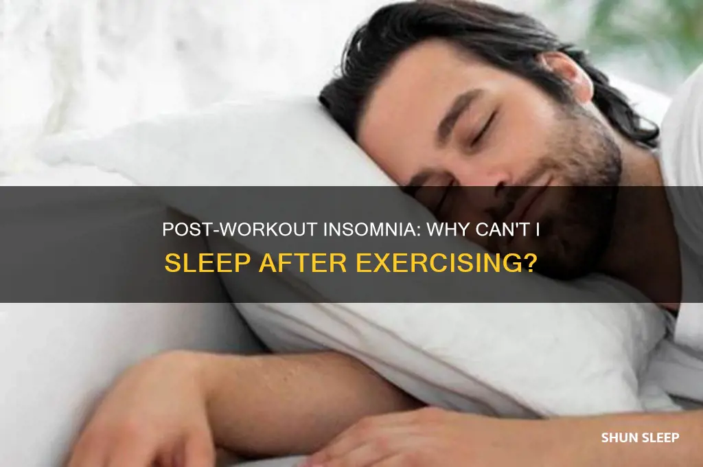 why i cant get full sleep after workout