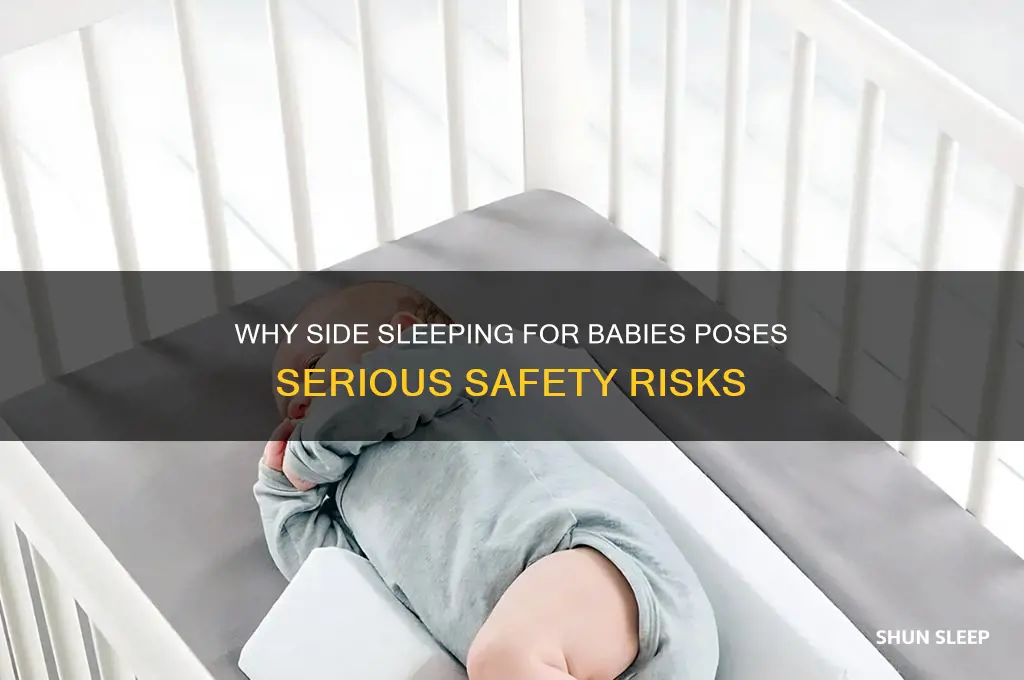 why is baby sleeping on side bad