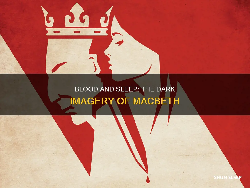 why is blood and sleep imagery used in macbeth more
