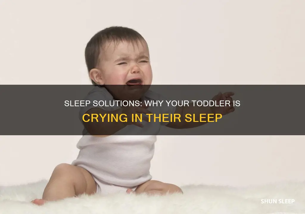 why is my 18 month old crying in his sleep
