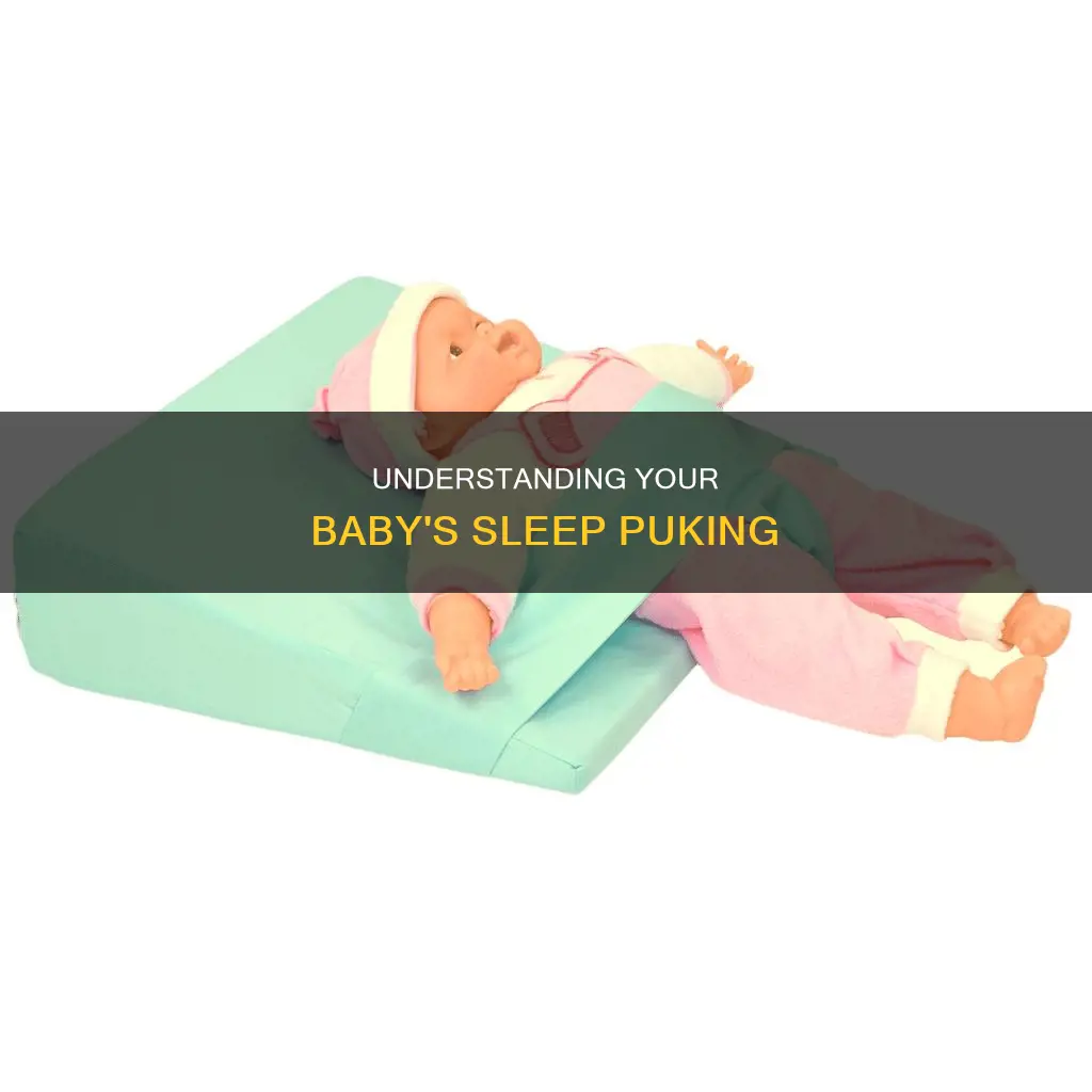 why is my 2 month old puking in his sleep