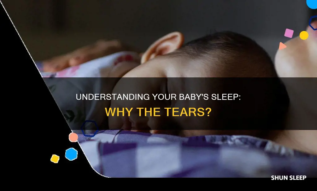 why is my 3 week old crying in his sleep