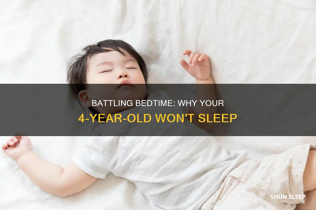 why is my 4 year old not sleeping