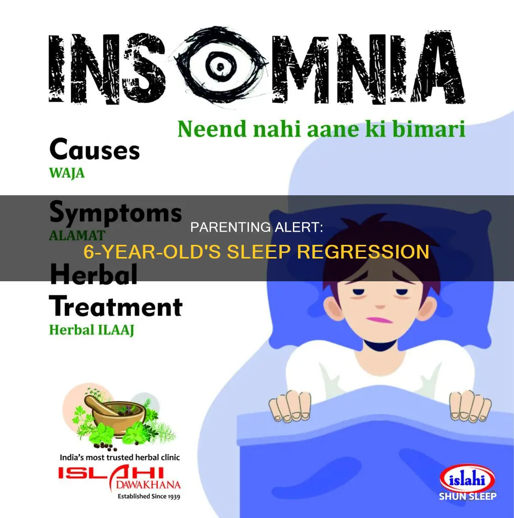 why is my 6 year old suddenly not sleeping