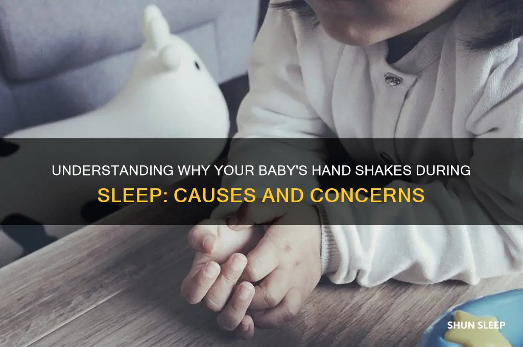 why is my baby hand shaking while sleeping