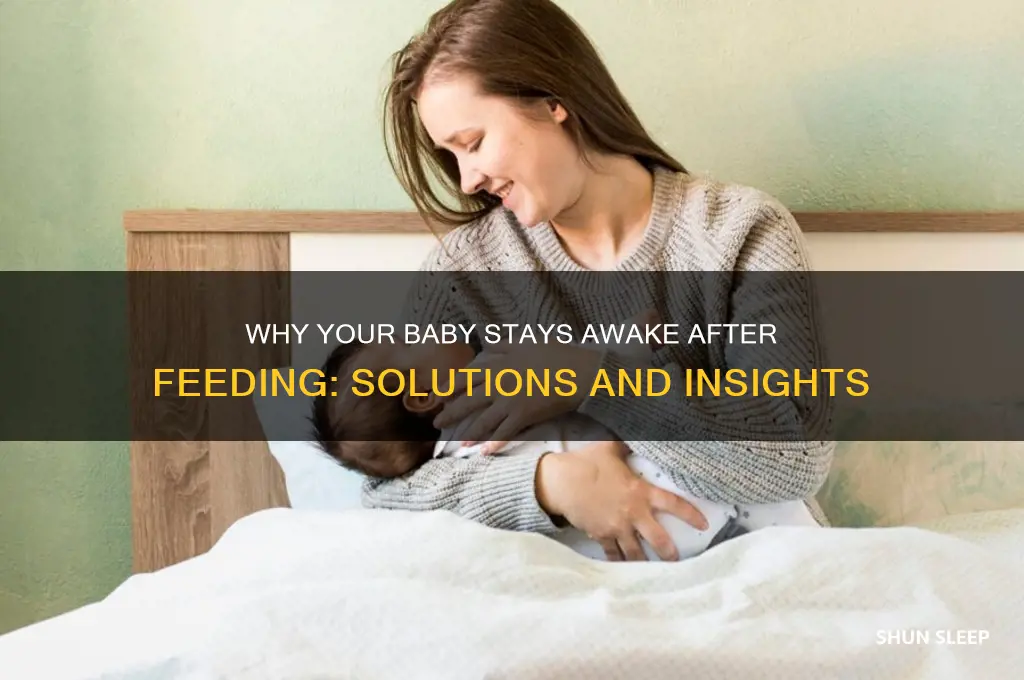 why is my baby not sleeping after feeding