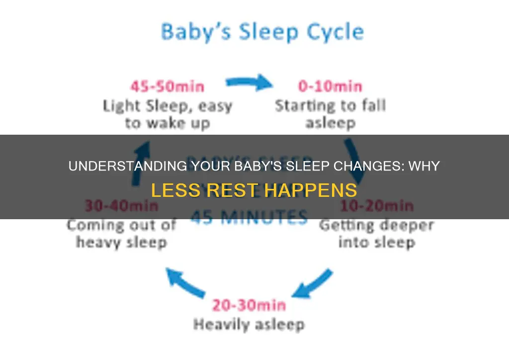 why is my baby sleeping less