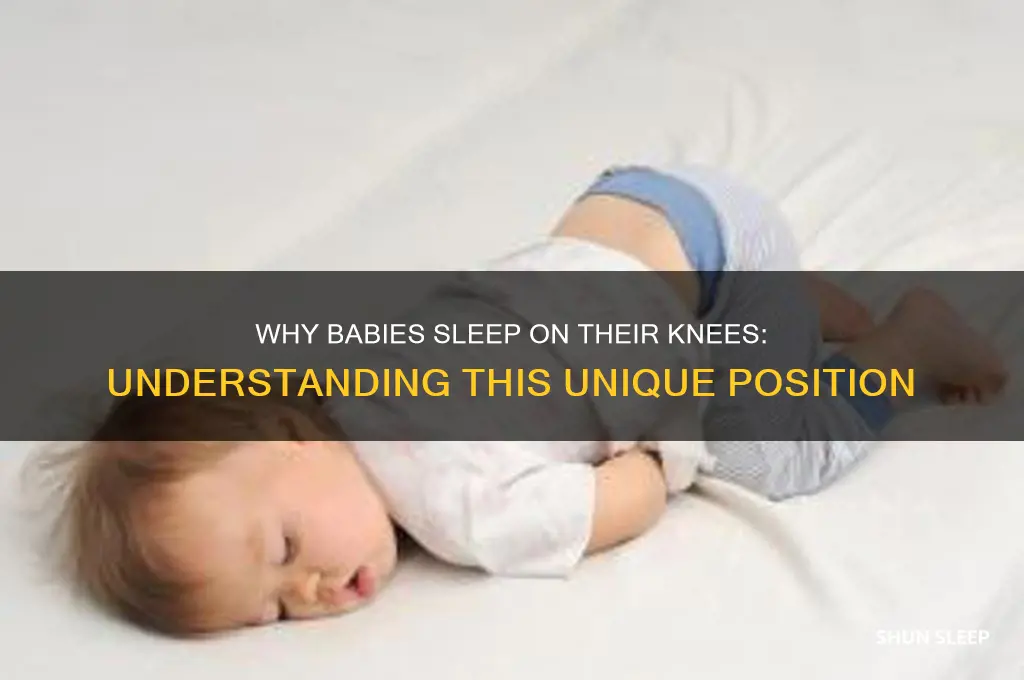 why is my baby sleeping on her knees
