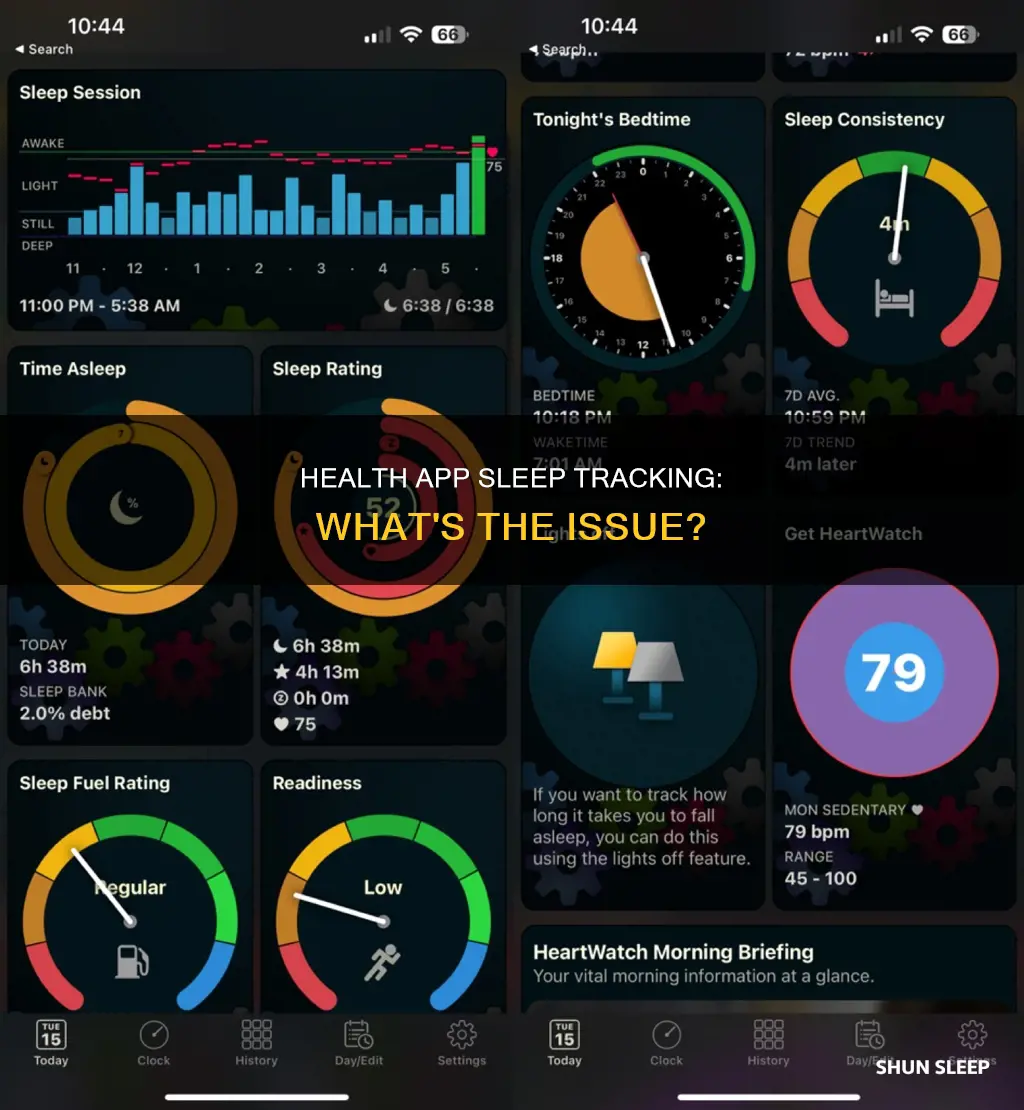 why is my health app not tracking my sleep