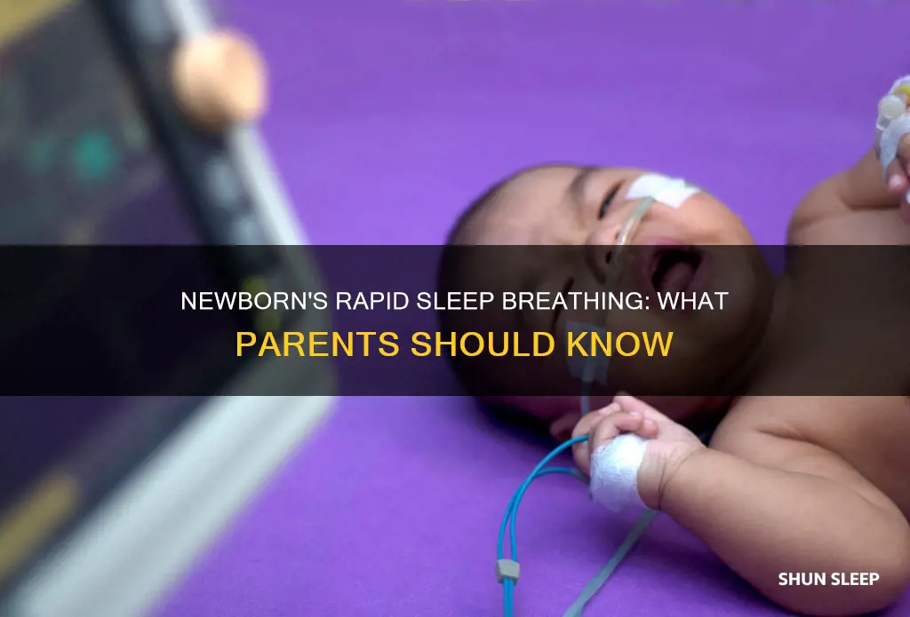 why is my newborn breathing fast in her sleep