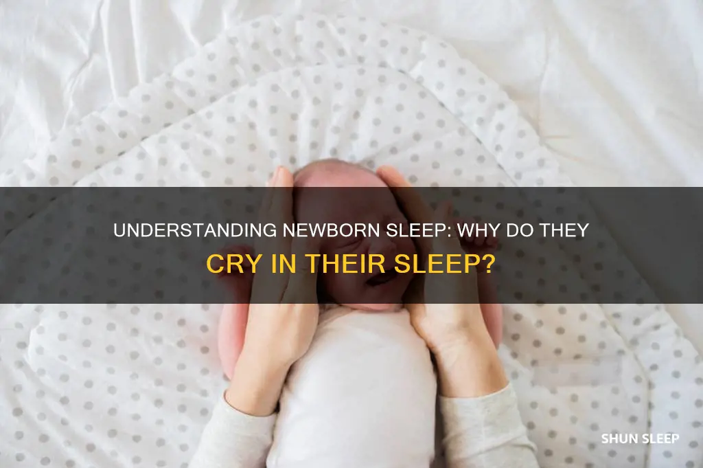 why is my newborn crying in his sleep