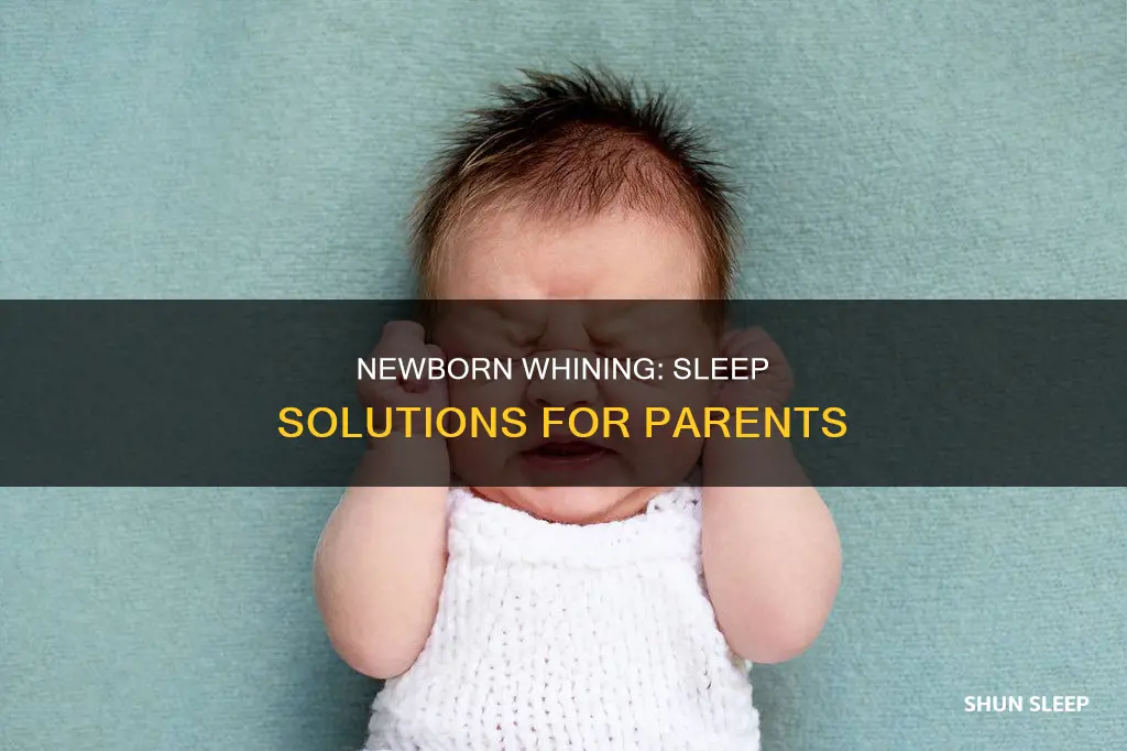 why is my newborn whining in his sleep