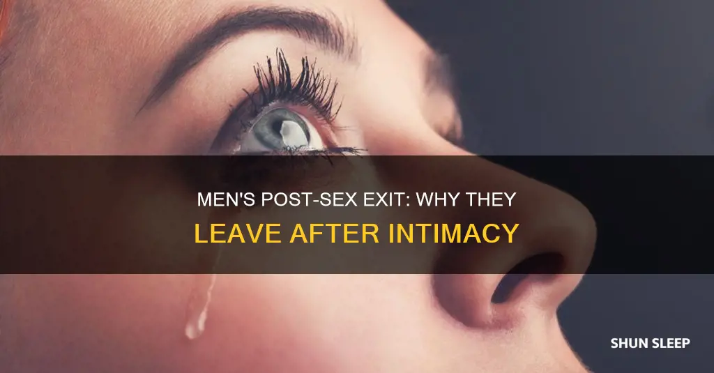 why mean leave once the sleep with a woman