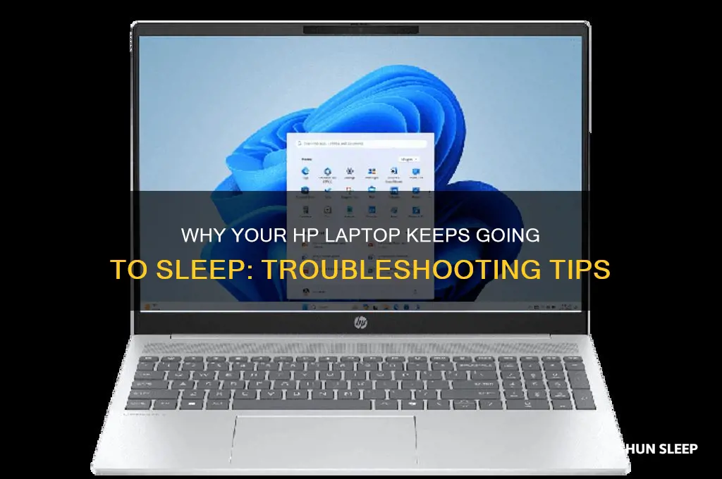 why my hp laptop getting sleep