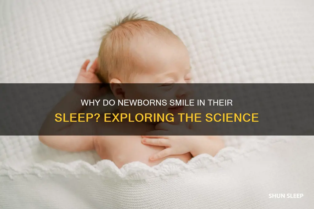 why new born babies smile while sleeping