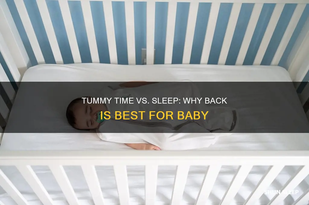 why not let baby sleep on tummy