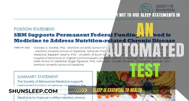 Sleep Statements: The Enemy of Test Automation
