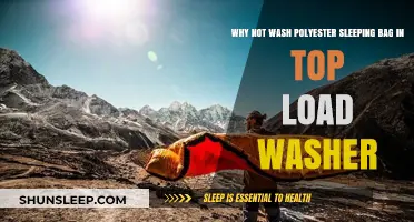 Polyester Sleeping Bags: Top Load Washer Damage