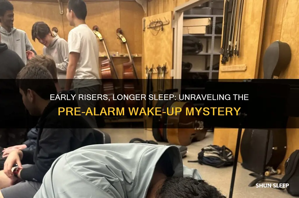 why people sleep more if they get up before alarm