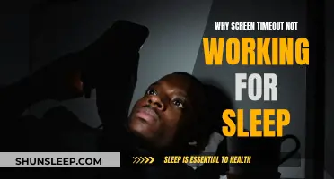 Screen Timeouts Ineffective: Sleep Suffers When Screens Don't Shut Off
