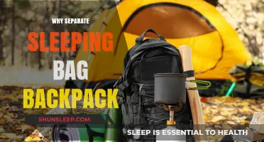 Backpacking Gear: Sleeping Bag Backpack Separation Strategy