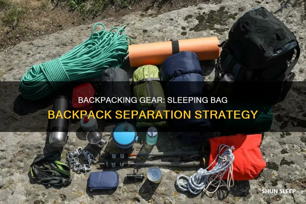why separate sleeping bag backpack