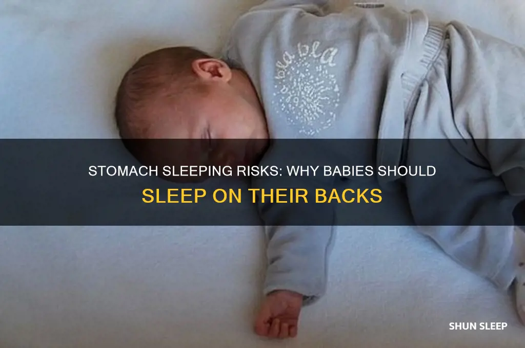 why should a baby not sleep on their stomach