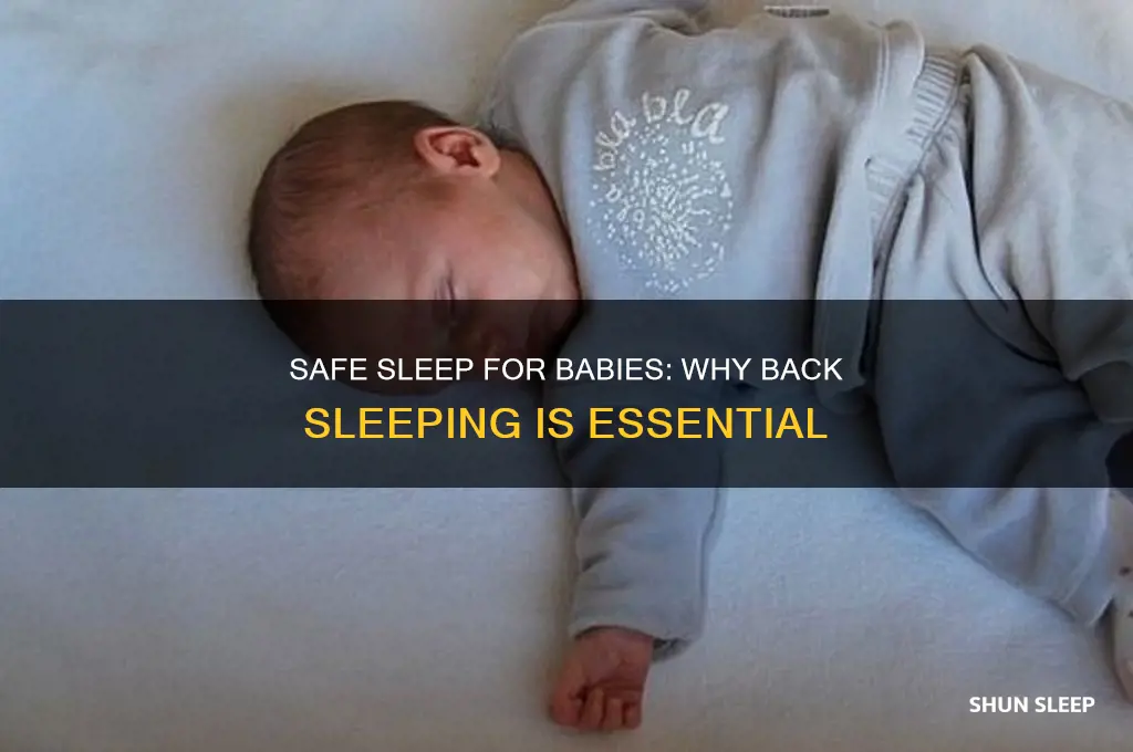 why should a baby sleep on its back