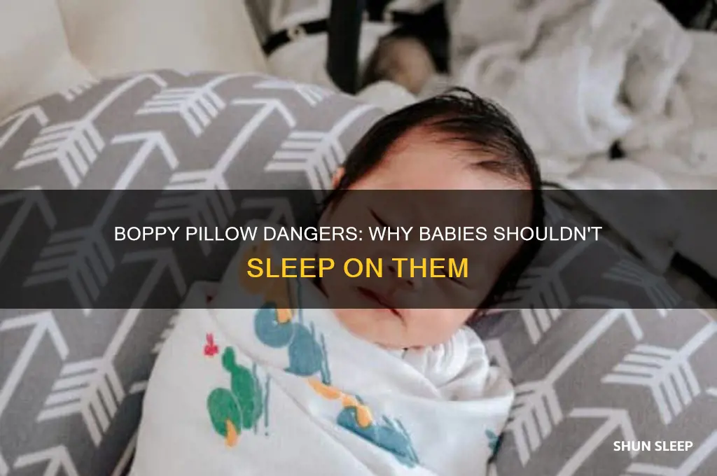 why should baby not sleep on boppy