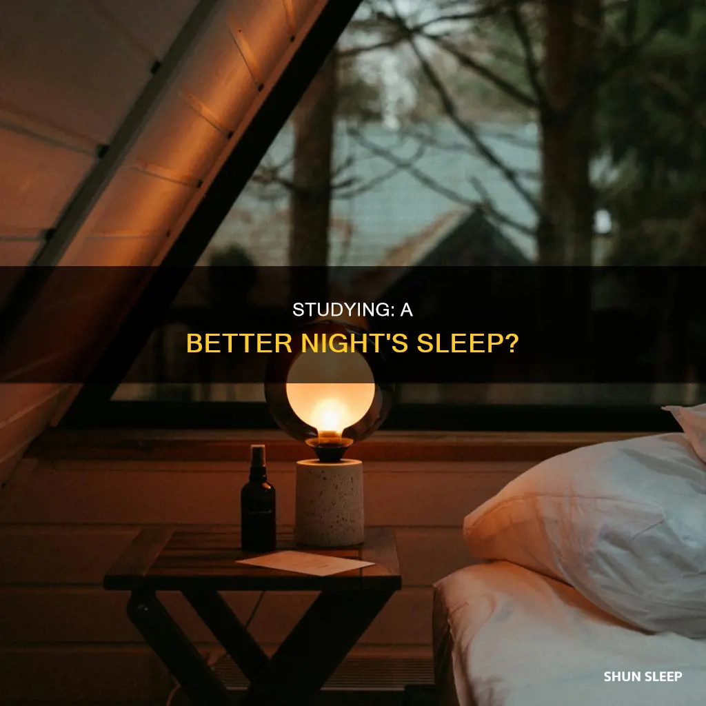 why sleep better at study than at home