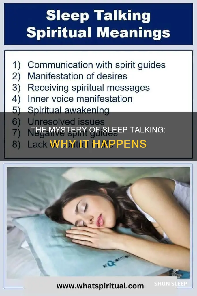 why sleep talking happens