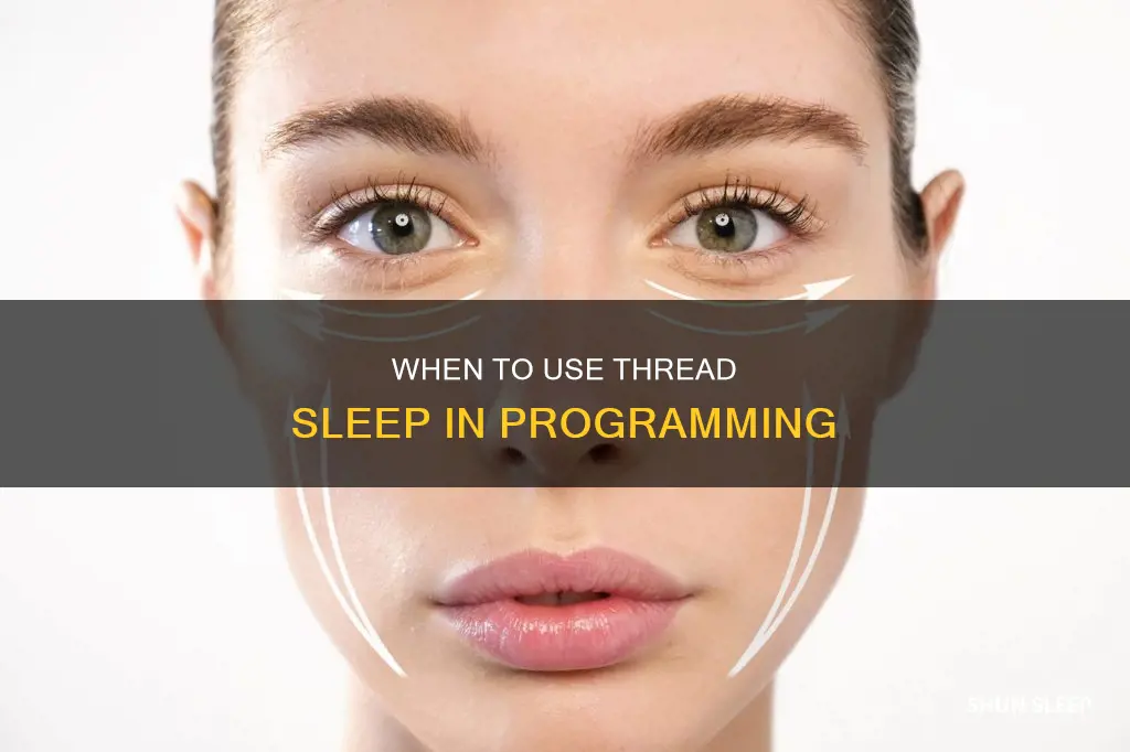 why thread sleep needed