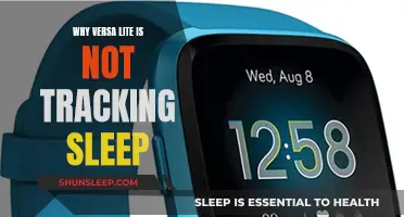 Versa Lite Sleep Tracking: What's the Issue?